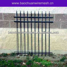 Wrought iron yard fencing
